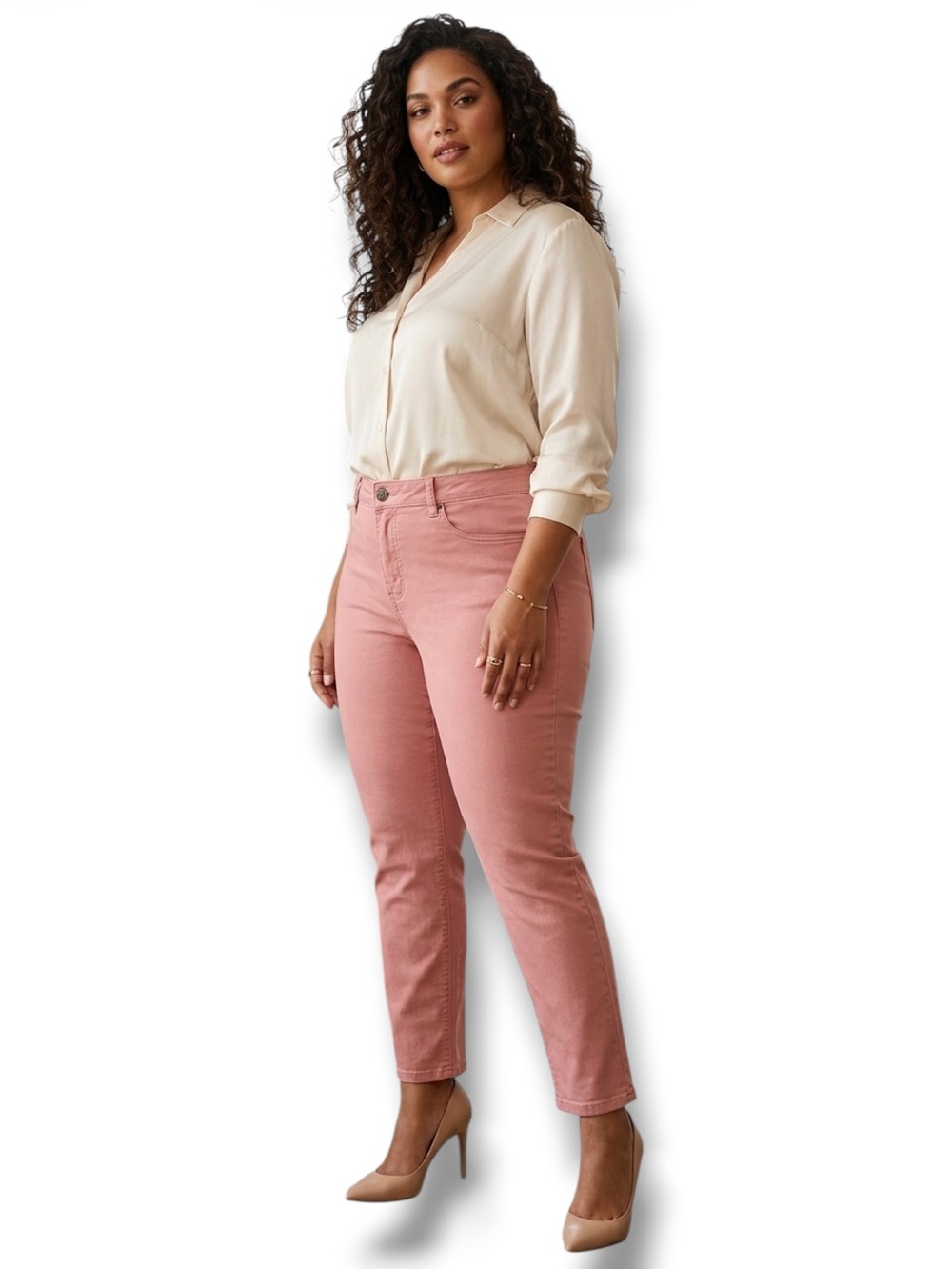 SOUND/STYLE New York Los Angeles Beau Dawson Jeans JESSIE Pink Ankle Size 16